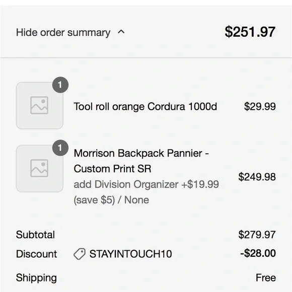 North St Bags Morrison Backpack Pannier & Tool Roll (includes tools!) - Picture 11 of 11